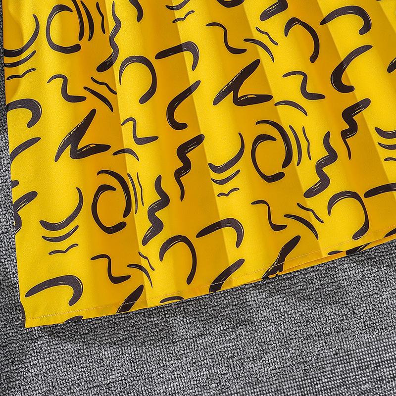 Mädchen Langarm Prinzessinnenkleid Mit Druck Für Den Herbst_voghion.com