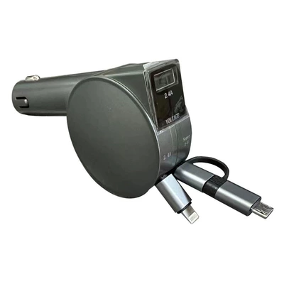 Charging Multi-Function USB Car – Mobil şarj cihazları - 8th-generation-super-fast-charging-car-charger-metal-gray-apple-android-typec
