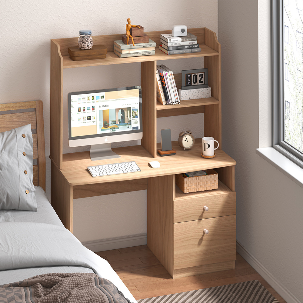 Escritorio para estudiantes, escritorio de estudio de protección ambiental, escritorio de escritorio, estante de dormitorio, escritorio de escritorio, escritorio de escritorio para adultos contra la pared, escritorio de computadora image 1