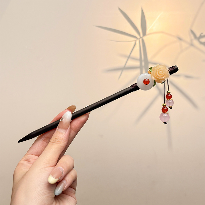 古风西湖会发光的宫灯发簪女金属灯笼发髻凉亭盘发簪子中秋节头饰|undefined