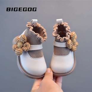 Baby Girl Autum Shoes Socks Boots Girls Toddler Shoes Short Boots Soft Bottom Baby Princess Shoes Spring and Autum Baby Shoes