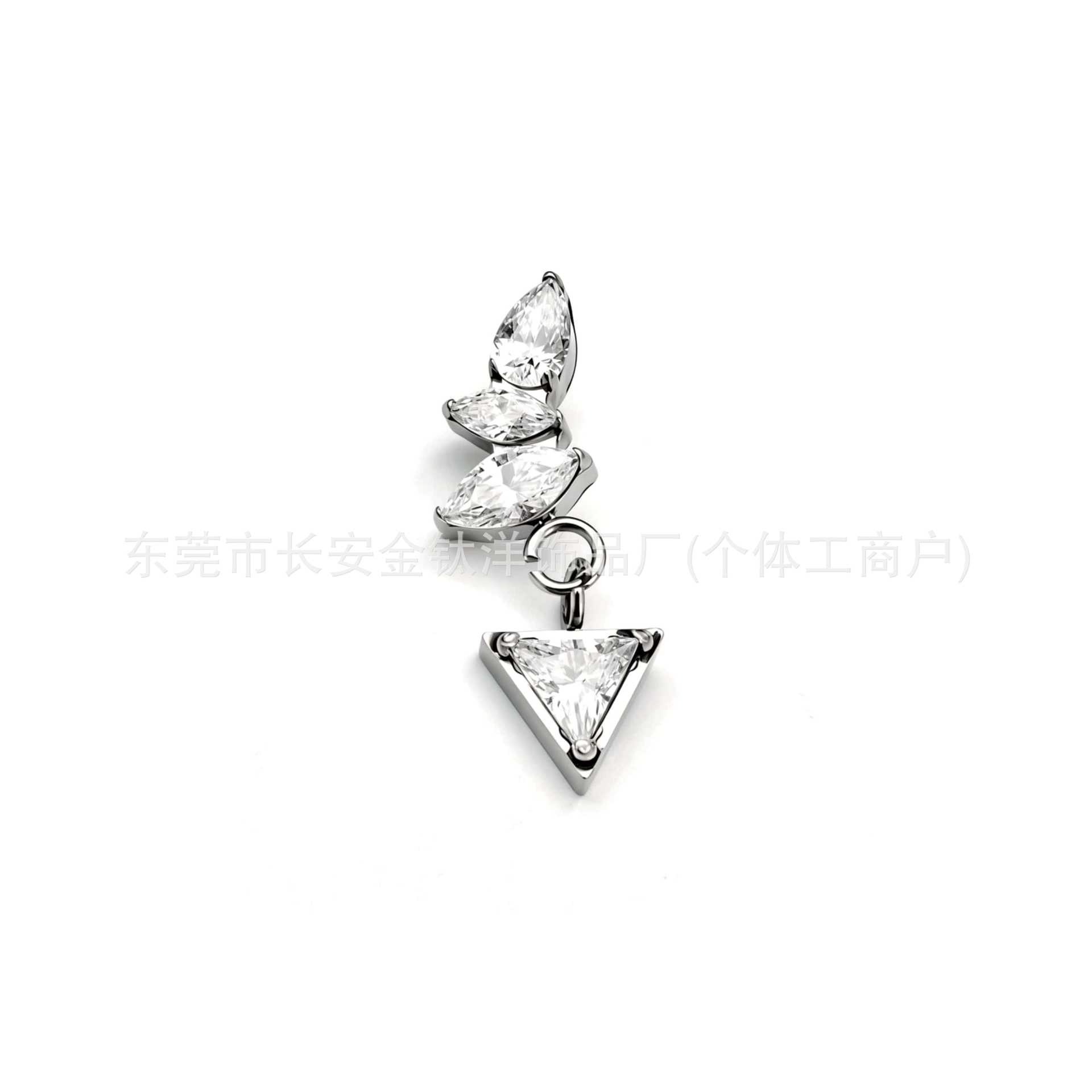 Labret piercing jewelry detail image