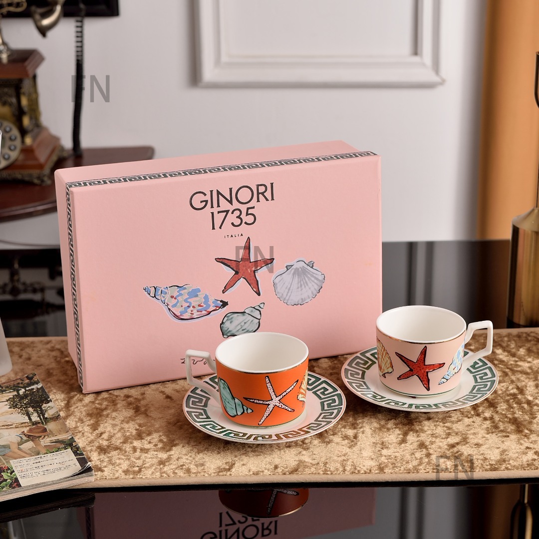 意大利Ginori海神之旅陶瓷杯子咖啡杯碟茶杯碟海王星茶具套装礼盒-阿里巴巴