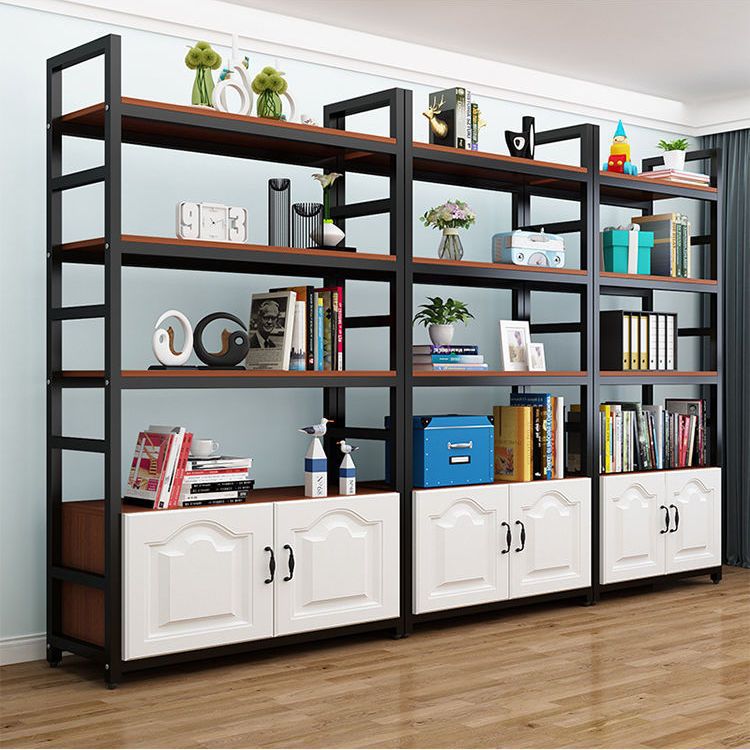 블랙 프레임 + 티크 컬러 플레이트 + 화이트 도어