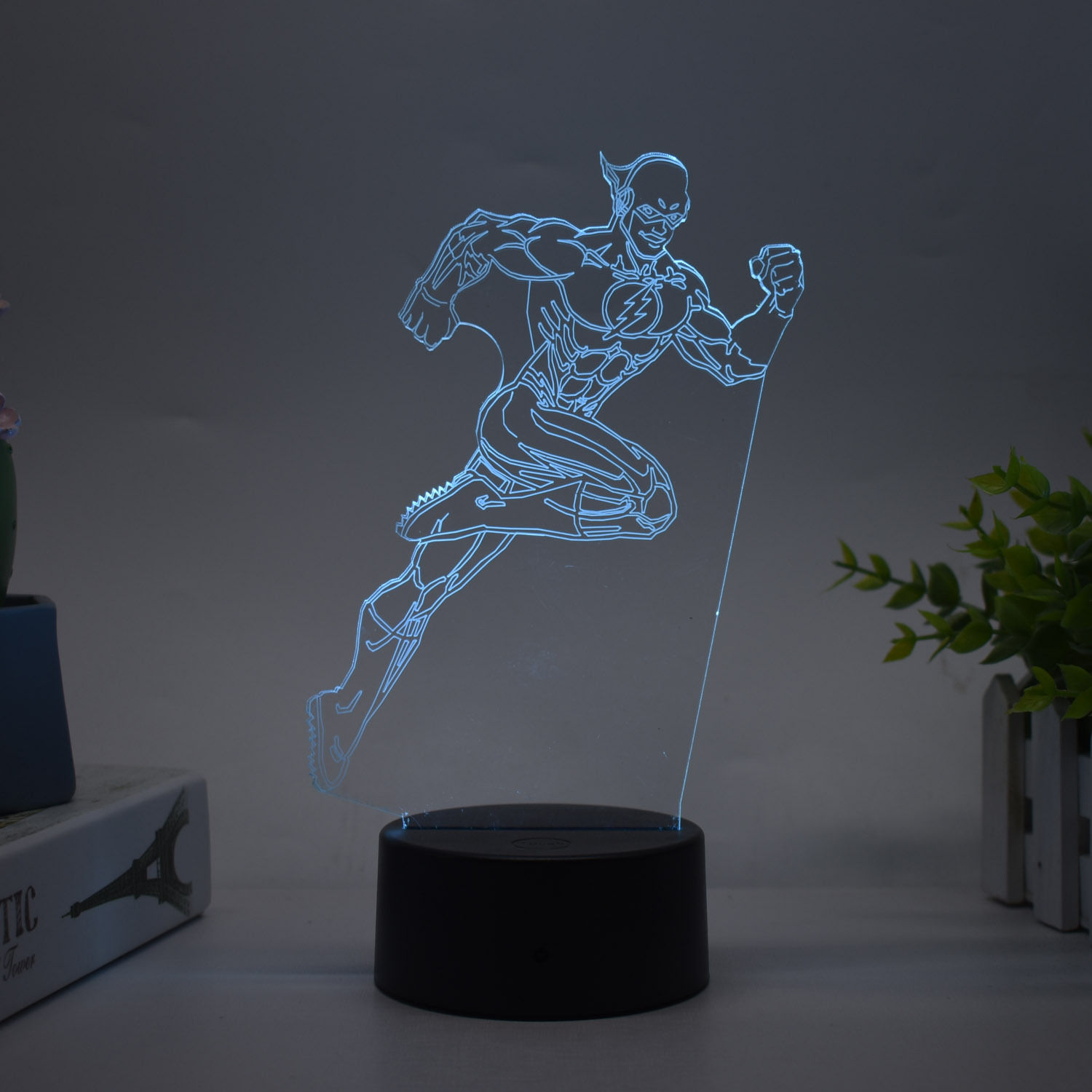 Transfronteriza serie de superhéroes Spider-Man Iron Man periférico 3D luz de la noche luz creativa pintura decoración adornos hechos a mano