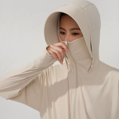 日焼け止め服の女性の大きな通気孔の冷たい柔らかいつばで紫外線を防ぎます。