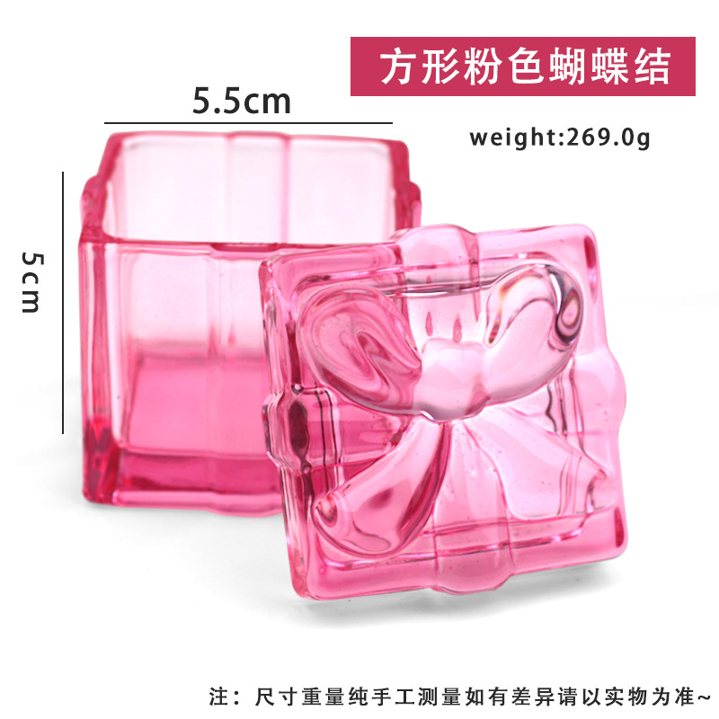 Nuevo tipo transfronterizo de alta calidad manicuría arco de cristal cuadrado taza de lavado de lápiz taza de cristal líquido taza de cristal