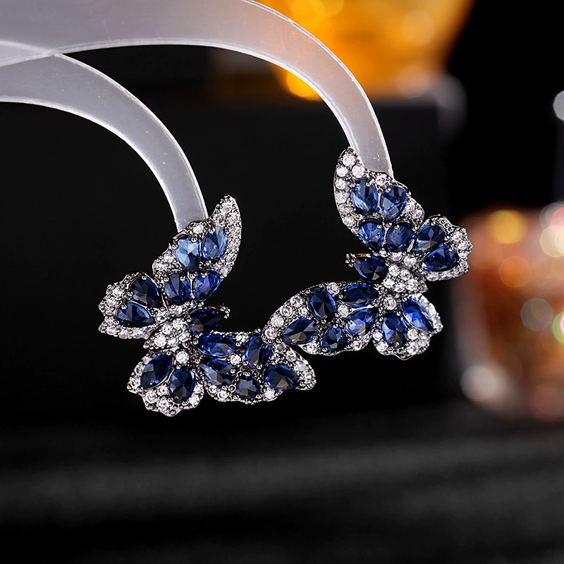 Three-Dimensional Earrings, 925 Silver Posts, European Style, Multi‑color Sizes