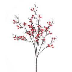 32頭冬青28頭紅果發財果仿真花紅娘果假花紅漿相思果裝飾花藝批發