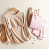 Cashmere for pregnant, keep warm set, demi-season thermal underwear for breastfeeding