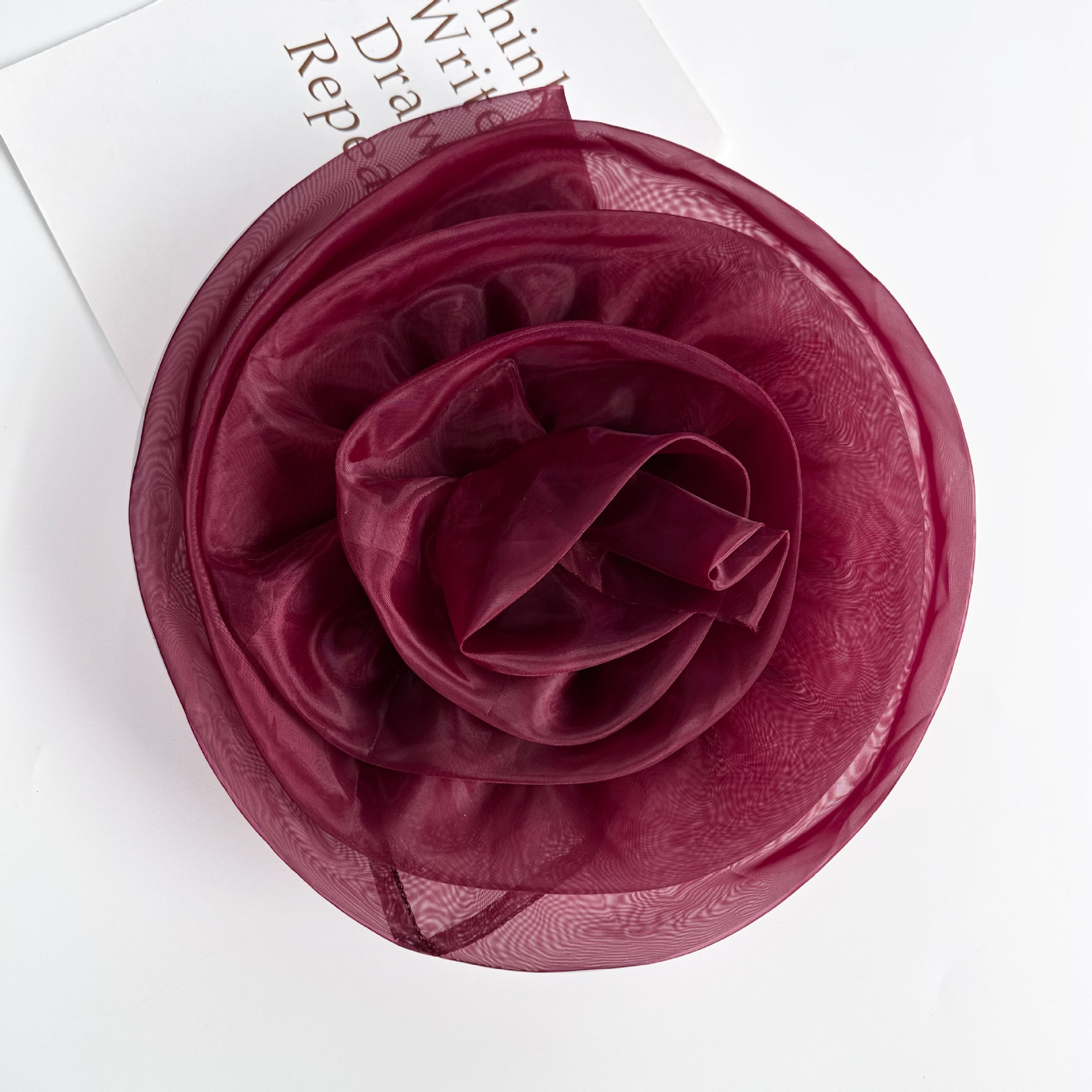 3D ogan camellia hecha a mano DIY material de decoración de cabello vestido de boda vestido de baile accesorios de ropa de espectáculo