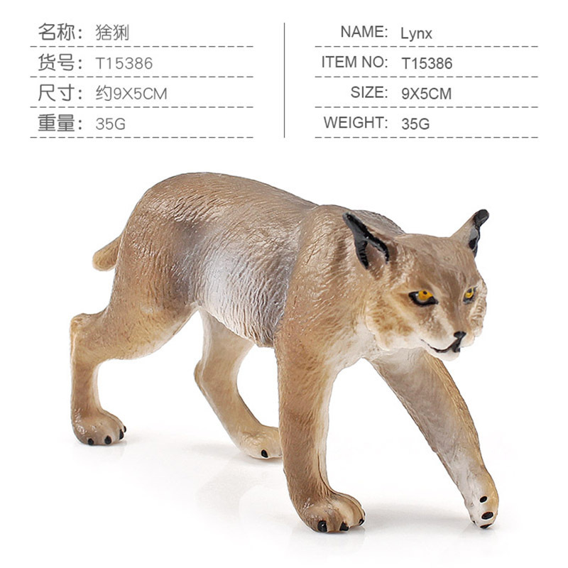 Simulación transfronteriza animal del bosque CATx modelo de juguete para niños gato cognitivo CATx Castor salvaje decoración adornos