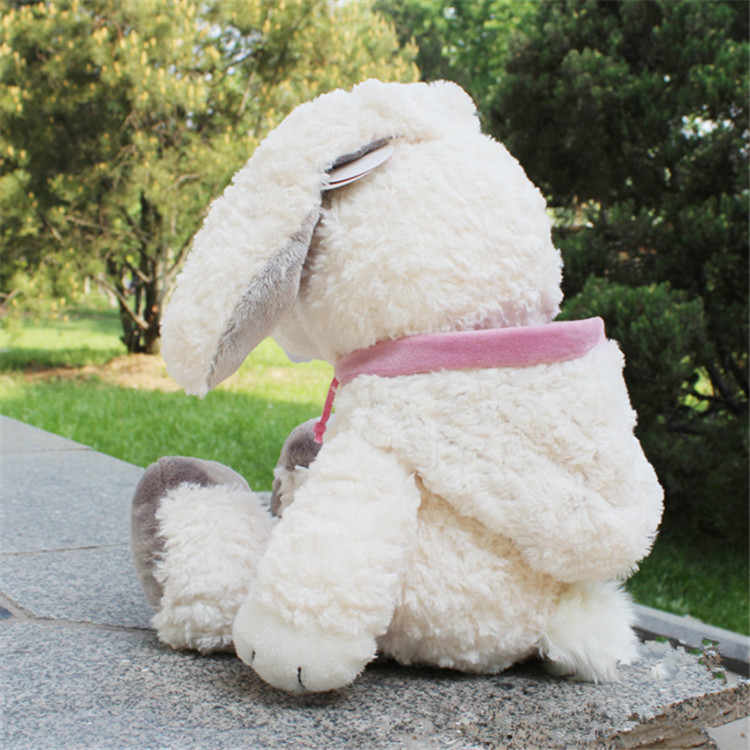 Fábrica de procesamiento de muñecas conejos blancos juguetes de peluche muñecas de tela muñecas para dormir almohada regalos logotipo personalizado transfronterizo