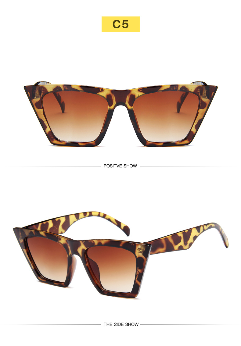 Gafas de sol cuadradas retro a la moda para hombre y mujer_voghion.com