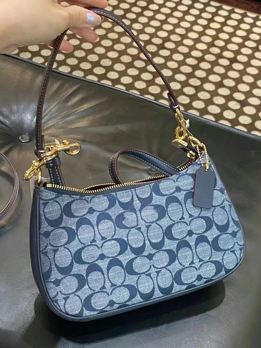 Kou Jia nuevo bolso de axila de luna nueva Teri24 bolso de mahjong de cadena de presbicia retro bolso de hombro de todo fósforo de moda