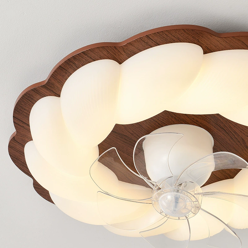 Ceiling light, retro cream creative air fan, lights, cloud, eyes protection