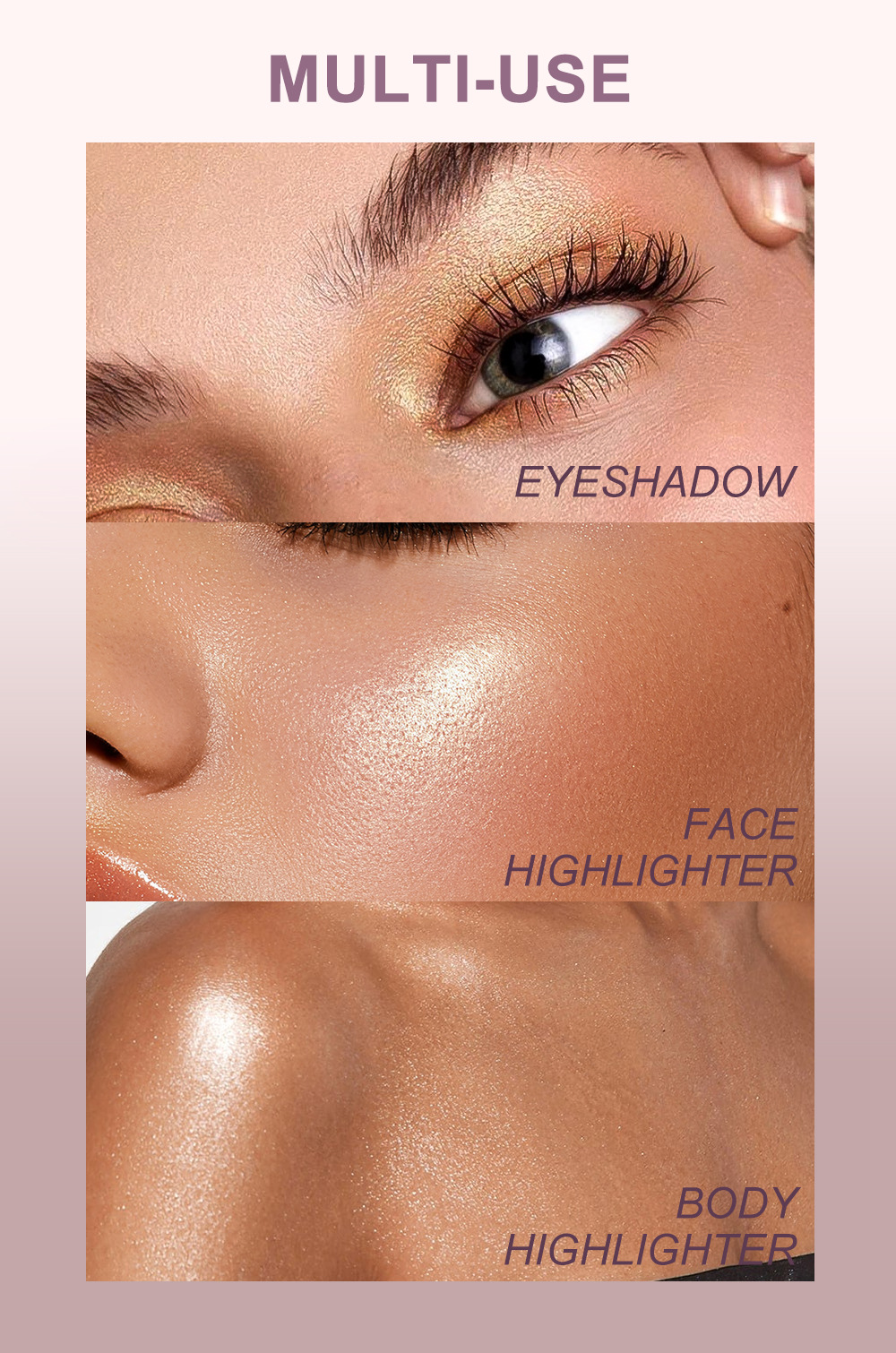 YOUNG VISION baking powder, polarizing and highlighter powder, setting and contouring powder compacts, contour and three-dimensional nose shadows Application Scenario