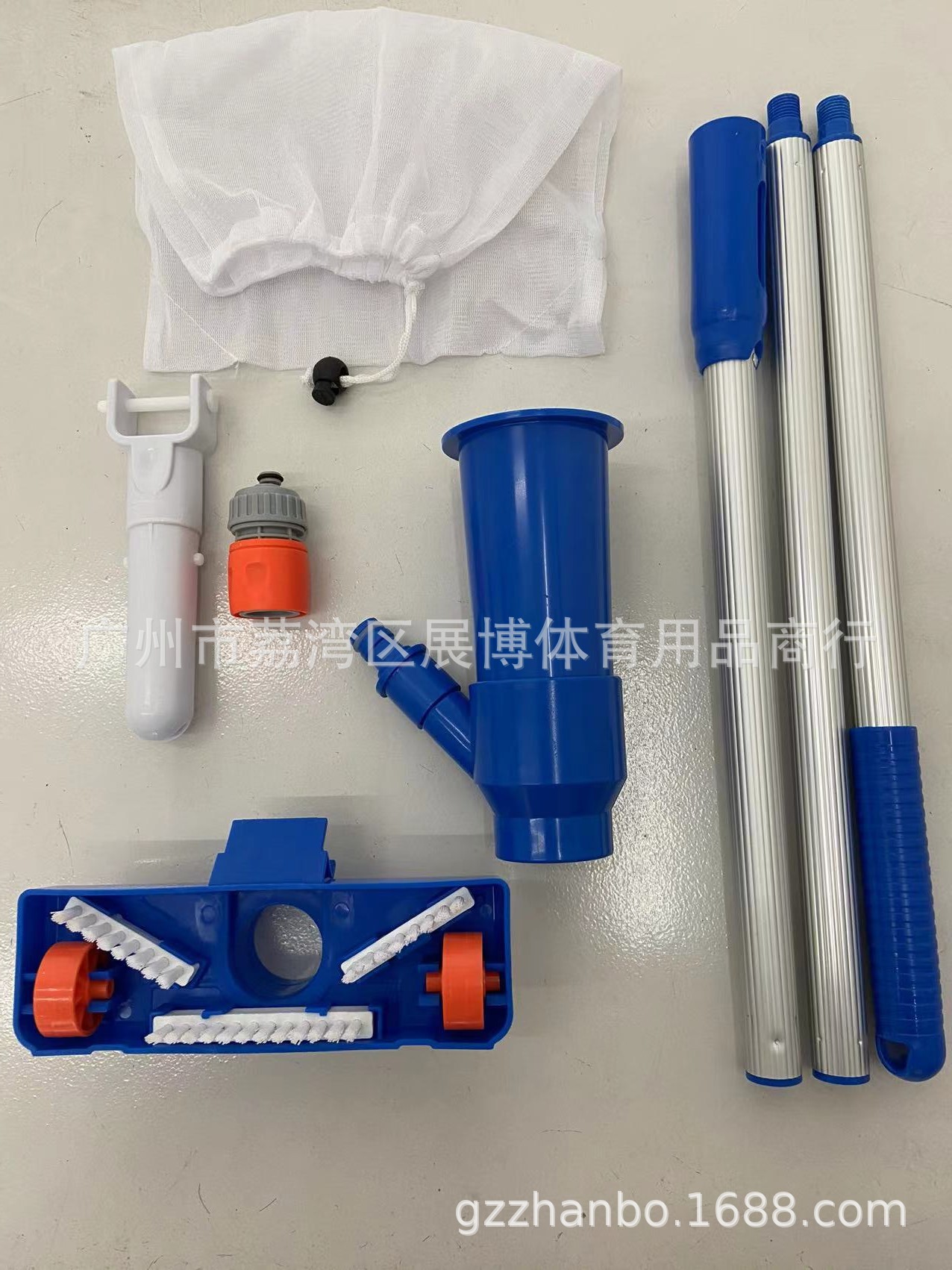 Limpiador con conexión de rosca de varilla de tres secciones (1,2 m, estándar europeo)