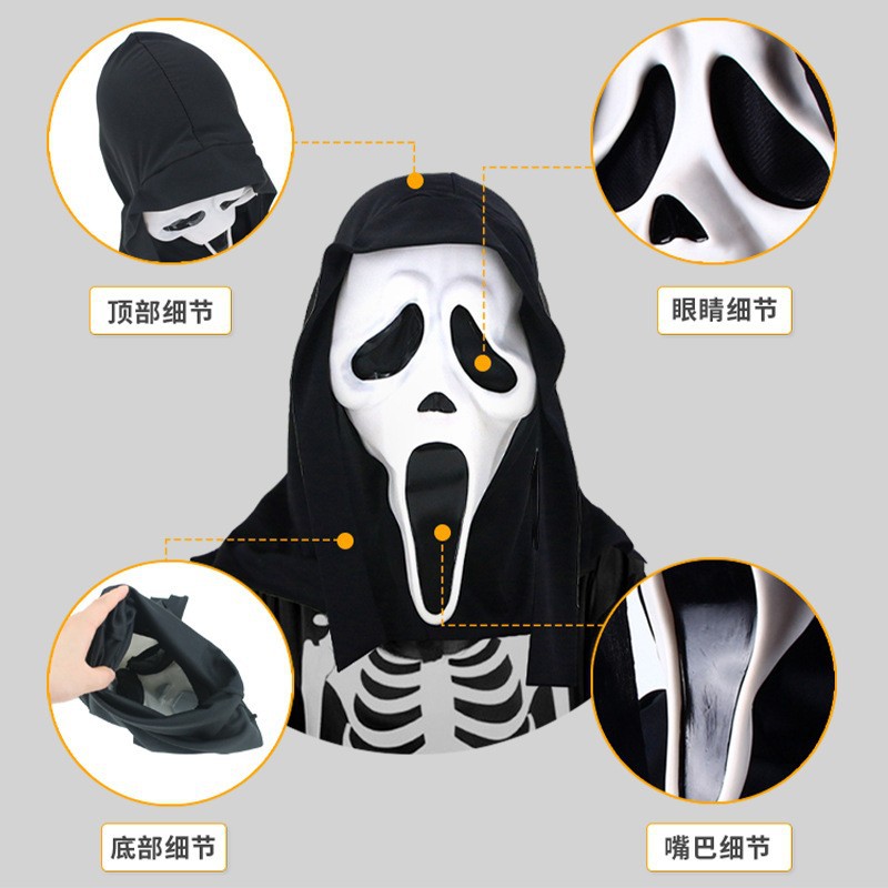 ハロウィーン恐怖死神頭蓋マスク脚本夜明け殺機悲鳴鬼マスク狼牙鬼マスク