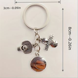 Serie de oro de aleación de venta transfronteriza caliente fútbol béisbol rugby sombrero hechicero puño llavero colgante mochila