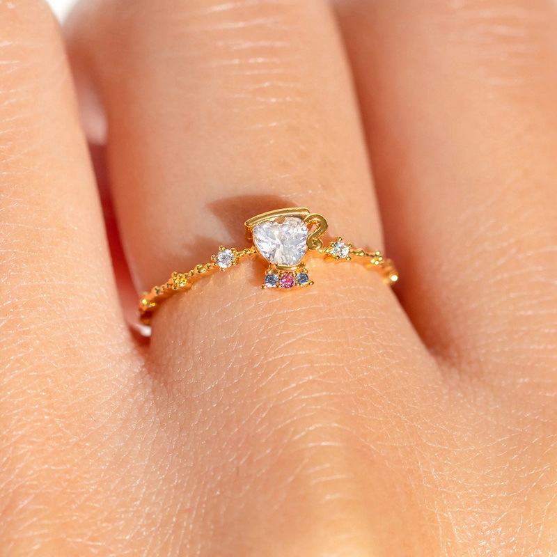 8g Weight Zircon Inlay Material Open Rings, Rings Classification 1 Piece Quantity Holiday, Travel, Selfie Occasion Copper Material Cartoon Character, Colorful Pattern Women's Gender Inlay Design Casual, Simple Style Style Cartoon Character Colorful Copper Casual Simple Style Open Rings Rings 3