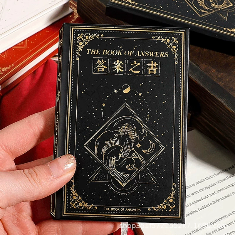 Твердная книга «Книга ответов» переносной двуязычный журнал, стиль мистического пророчества, карманный подарок