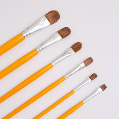 Art Student Wolf Hair Oil Painting Brush Watercolor Acrylic Watercolor Paint Round Head Painting Brush Set Brush Factory Wholesale 