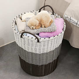 塑料脏衣篮 ins脏衣服收纳筐玩具篓家用洗衣篮衣篓手提框杂物宿舍