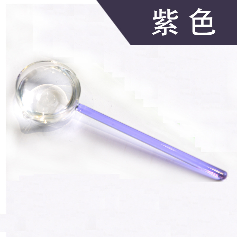 Creativo de leche postre cuchara de vidrio color transparente resistente a altas temperaturas cuchara de sopa cuchara de mezcla de café cuchara redonda cuchara