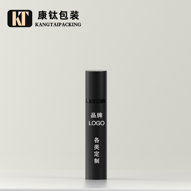 现货15ml 30ml 50ml黑色真空瓶AS按压型PP塑料乳液喷雾磨砂分E18