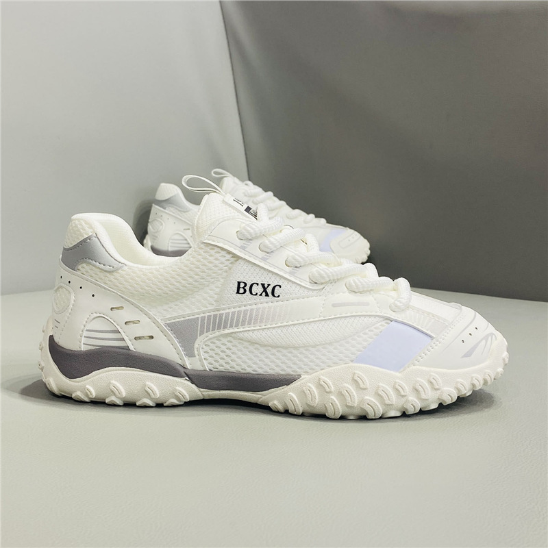 2026 New Spring Men's Shoes Breathable Mesh Sports Casual Shoes Thick-Soled Soft-Soled Versatile White Shoes Bc 2026 New Spring Men's Shoes Breathable Mesh Sports Casual Shoes Thick-Soled Soft-Soled Versatile White Shoes Bc