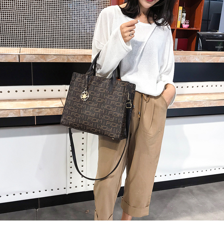 New European and American cross-border fashion women's bag three-piece set, mother-and-child bag, versatile, large-capacity crossbody single-shoulder bag undefined