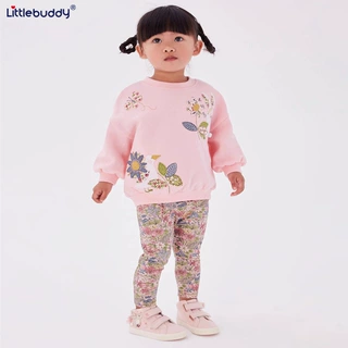 littlebuddy长袖儿童卫衣套装棉2-7岁童圆领薄款一件代中小童