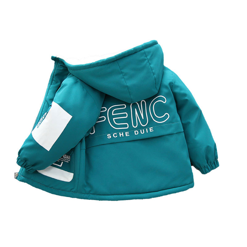 Marca de moda de invierno de los niños parka forrada de algodón acolchado abrigo 2023 nuevo estilo occidental bebé engrosado algodón acolchado Chaqueta de algodón de las niñas