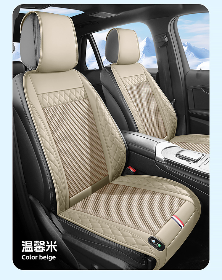Summer Car Seat Ventilated Cushion with Fan 12V24V Truck Car Electric Air Conditioner Blower Massage Seat Cushion