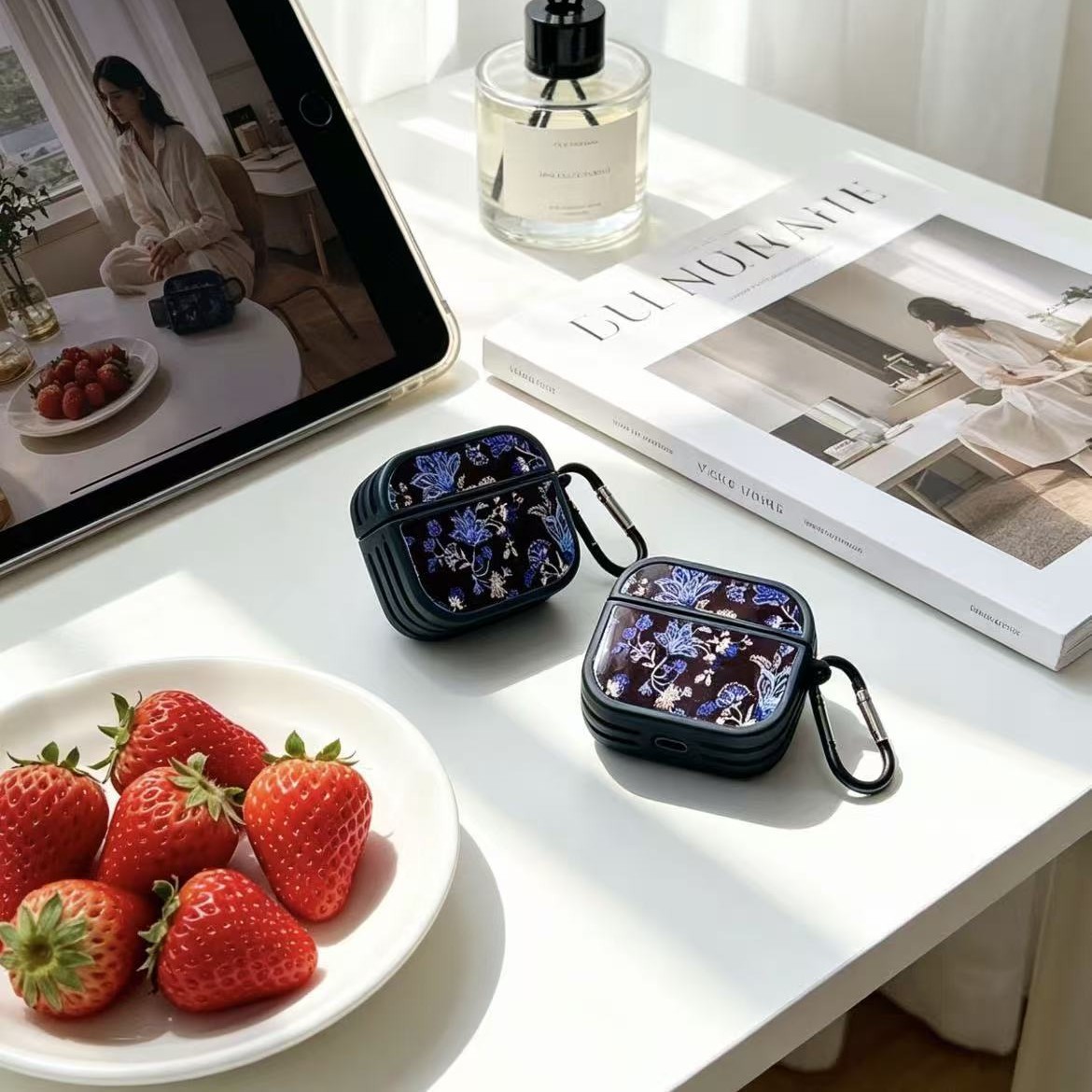 Aplicable para Apple Airpods Pro3 auriculares cubierta nicho de alta calidad violeta cubierta de auriculares a prueba de arañazos