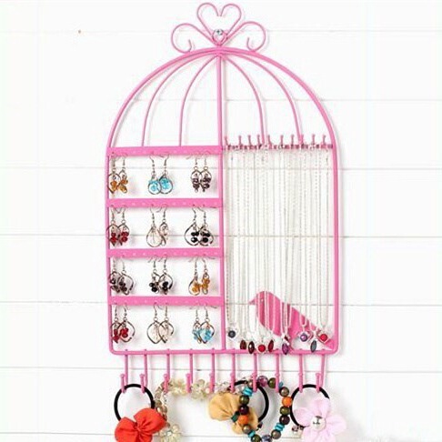 Transparent earring storage shelf display board jewelry rack home necklace earring box earring hanging wall hanging wall hanging