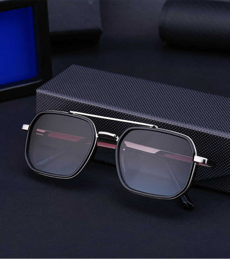 Lunettes de soleil Style Punk Steam pour hommes, nouvelle mode européenne et américaine décontractée, simples et polyvalentes, boîte rétro, 2024_voghion.com