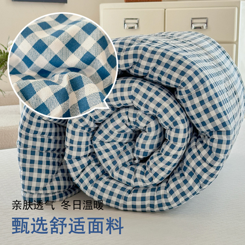 冬被简约保温保暖冬季宿舍单人学生被芯春秋被四季通用双人床被子