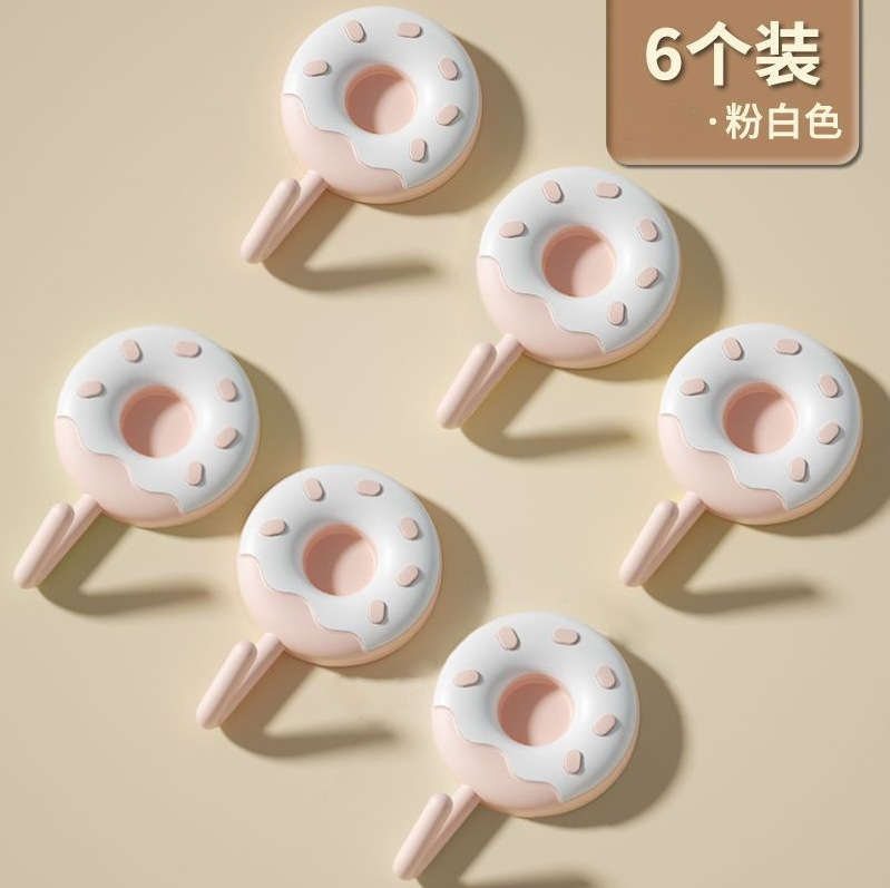 キッチンやバスルームの壁に穴を開けずにフックを掛けることができ、強力な耐荷重性があり、玄関ドアの後ろにゴミを掛けるための痕跡のない粘着フックです。|undefined
