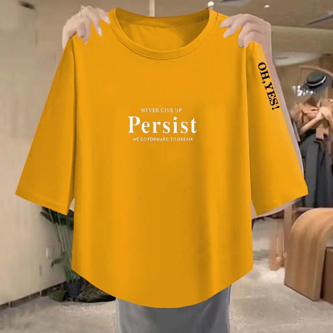 Qolgan chegirma yettinchi rangli t-shirt ayol kiyimi 2026 bosma