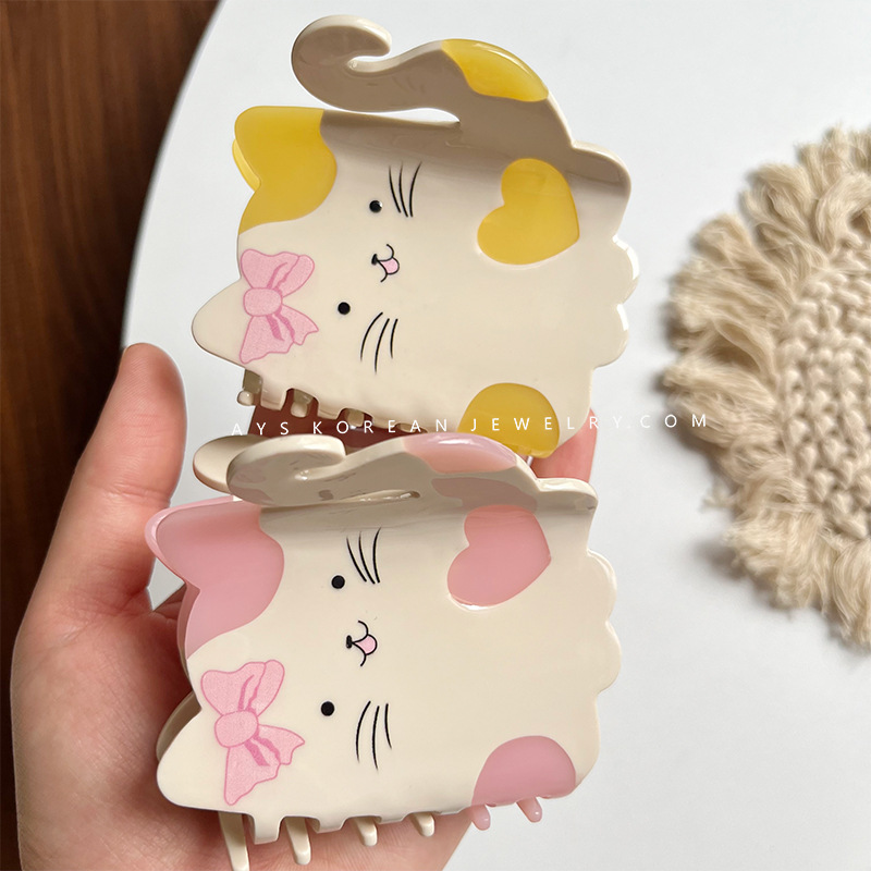 100g Weight Hair Claws Hair Accessories Type Cute Women's Cat Acetic Acid Sheets Hair Claws