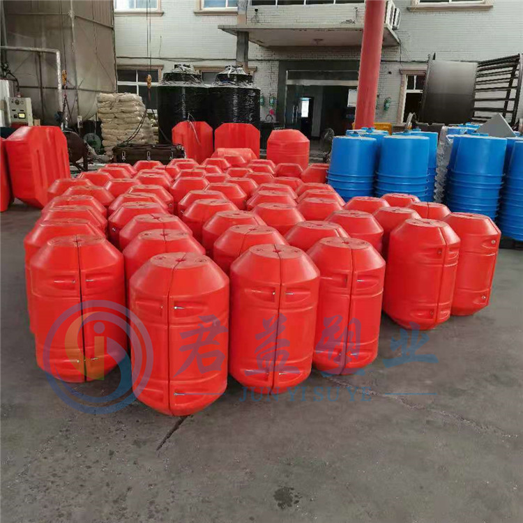 湖泊养殖分界浮体 漂浮式塑料警戒浮筒 滚塑加工PE浮筒