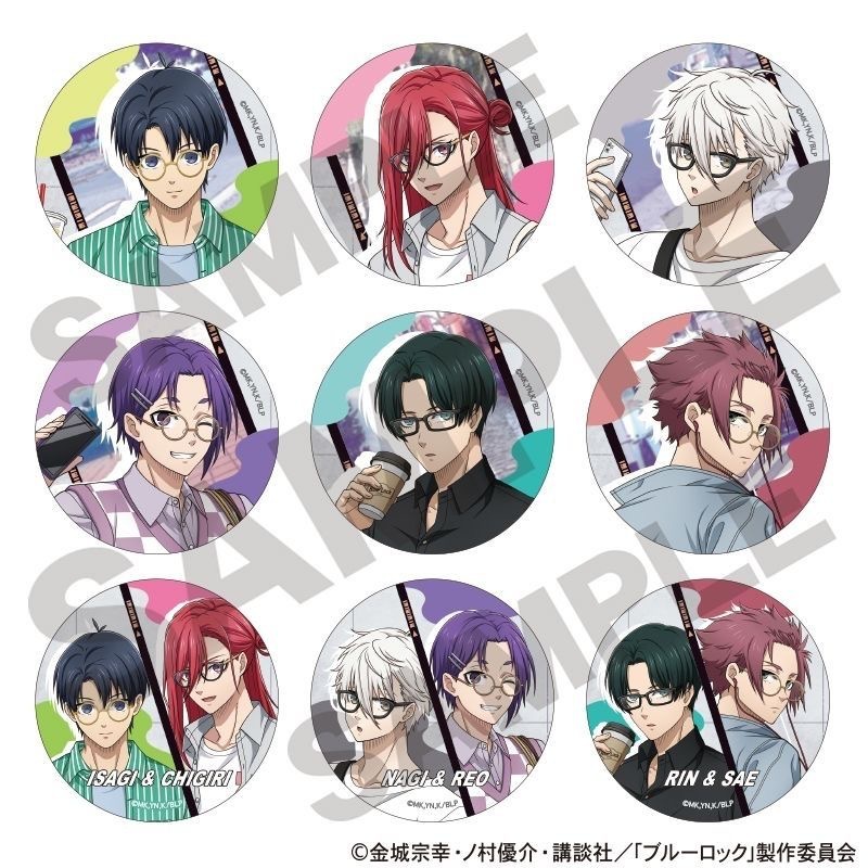 藍色監獄同人藍鎖假日眼鏡ver鐳射吧唧徽章千刃豹馬凪誠士郎周邊