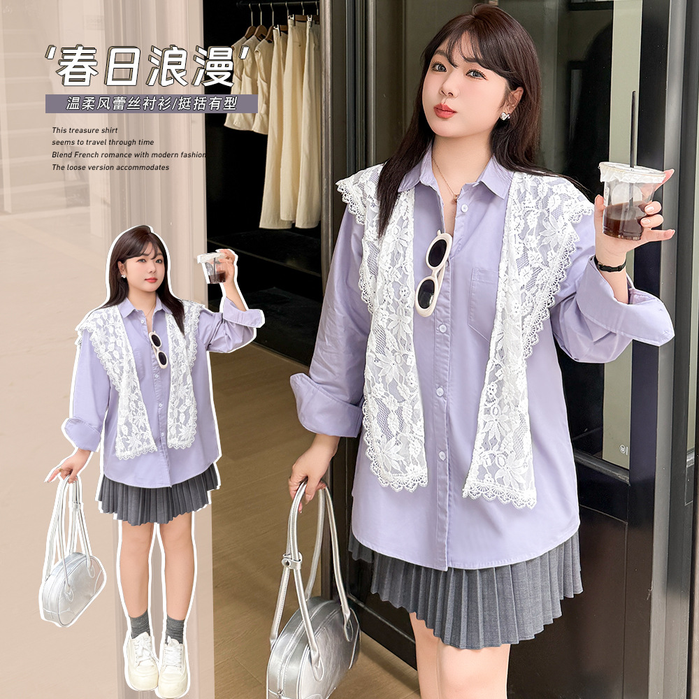 春  XL-5XL 大きいサイズ シャツ/ブラウス  春  XL-5XL 大きいサイズ シャツ/ブラウス