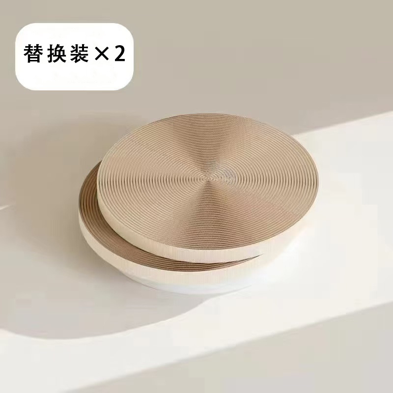 加深圆形猫抓板猫窝玩睡一体耐磨不掉屑四季通用玩具新型猫抓板窝|undefined