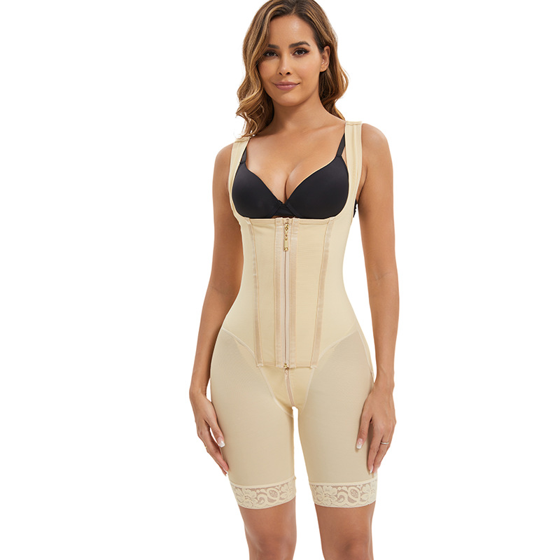 Europa y América transfronterizos ropa de cuerpo de belleza postparto chaleco de forma abdominal cintura abierta entrepierna de gran tamaño ropa de cuerpo de belleza