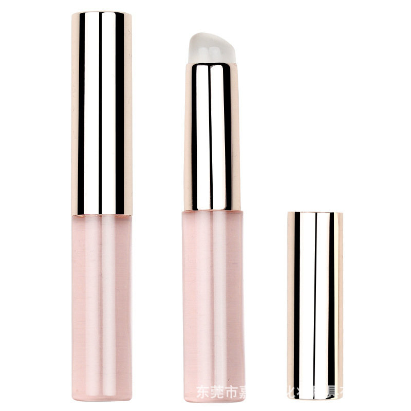 Cepillo de labios de silicona con tapa jalea corrector cepillo labio profesional cepillo de representación cabeza redonda fabricante de cepillo de silicona portátil boca lluvia roja