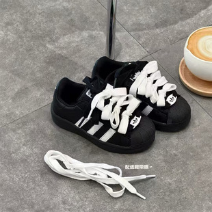 Children's Sneakers 2025 Spring & Fall Korean Style Non-Slip Shell Toe Sports Shoes for Boys and Girls, Medium and Large Kidsren's Versatile Casual Shoes Trend