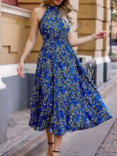 E 81839 Floral Maxi Dress �黨�B��ȹ �羳�����R�d���u